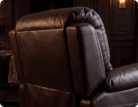 Serano Brown Leather Manual Recliner Armchair