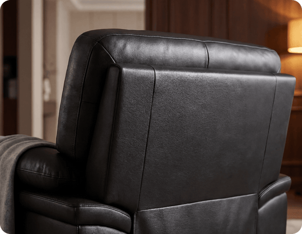 Florence Black  Leather Armchair