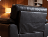 Brighton Black  Leather Armchair