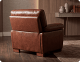Dalmore Genuine Leather Tan Armchair