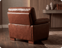 Dalmore Genuine Leather Tan Armchair