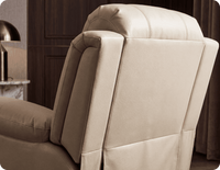 York Cream Leather Electric Recliner Chair