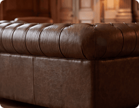 Chesterfield Brown Leather Antique 3 Seater Sofa