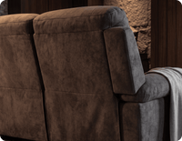 Serano Grey Fabric Electric Recliner 2 Seater Sofa