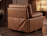 Dalmore Genuine Leather Caramel Armchair