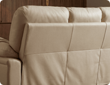Florence Cream Leather 3 Seater Sofa