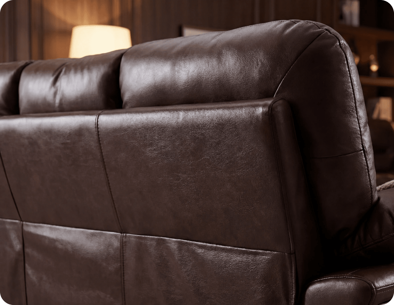 Florence Brown Leather 3 Seater Sofa