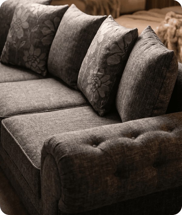 Malmo Grey Fabric Corner Sofa