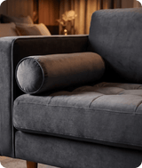 Scott Grey Velvet 2 Seater Sofa