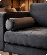 Scott Grey Velvet 2 Seater Sofa
