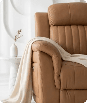 Martini Genuine Leather Caramel Electric Power Recliner Armchair