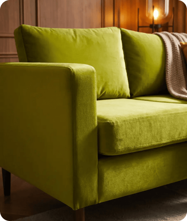 nova-grass-fabric-2-seater-sofa-side-view