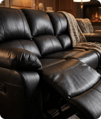 serano-black-leather-manual-recliner-corner-sofa-close-up-detail