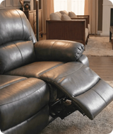 serano-grey-leather-manual-recliner-corner-sofa-close-up-detail