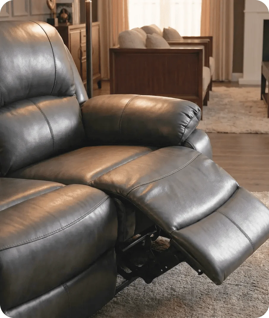 serano-grey-leather-manual-recliner-corner-sofa-close-up-detail