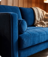 Scott Midnight Velvet 2 Seater Sofa