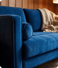 Scott Midnight Velvet 2 Seater Sofa