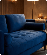 Scott Midnight Velvet 2 Seater Sofa