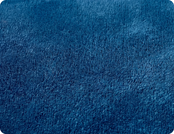 Navy blue textured rug