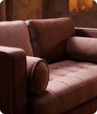 Scott Dusty Rose Velvet 4 Seater Sofa