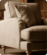 Livie Cream Fabric Armchair