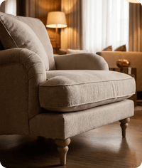 Livie Cream Fabric Armchair
