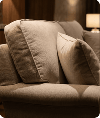 Livie Cream Fabric Two Seater