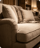 Livie Cream Fabric Two Seater
