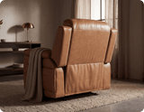 Martini Genuine Leather Caramel Electric Power Recliner Armchair