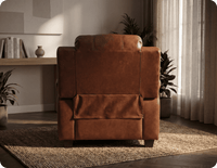 Veloura Tan Leather Armchair