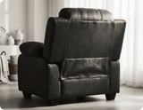 Veloura Black Leather Armchair
