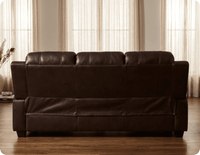 Veloura Brown Leather 3 Seater Sofa