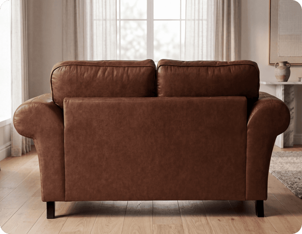Savile Tan Suede 2 Seater Sofa