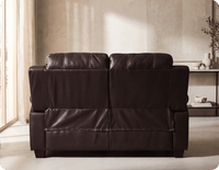 Veloura Brown Leather 2 Seater Sofa