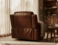 Martini Tan Leather Electric Recliner Armchair
