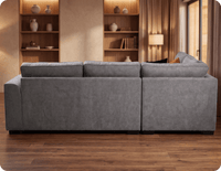 Orka Sofa Grey Fabric Right Hand Corner Sofa - RHC