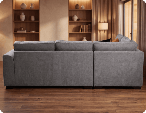 Orka Sofa Grey Fabric Right Hand Corner Sofa - RHC