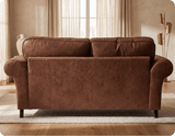 Savile Tan Suede 3 Seater Sofa