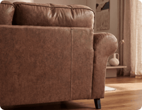 Savile Tan Suede 3 Seater Sofa