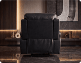 Torino Genuine Leather Black  Electric Power Recliner Armchair