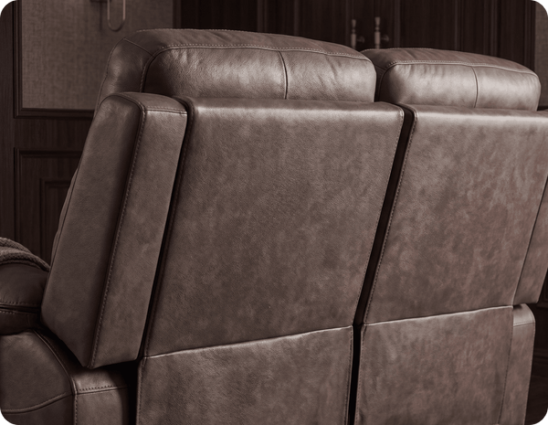 Nova Brown Leather 2 Seater Sofa