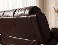Veloura Brown Leather 3 Seater Sofa