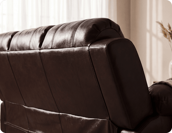 Veloura Brown Leather 3 Seater Sofa