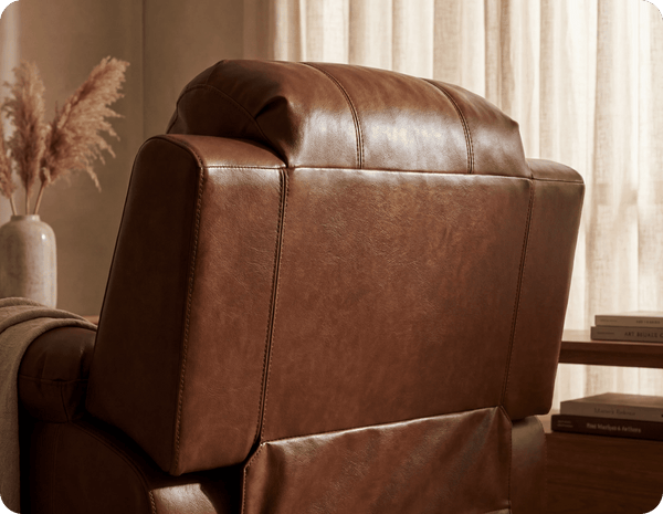 Veloura Tan Leather Armchair