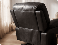 Milano Black Leather Electric Recliner Armchair