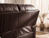 Veloura Brown Leather 2 Seater Sofa