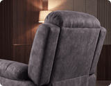 Bristol Grey Fabric Manual Recliner Armchair