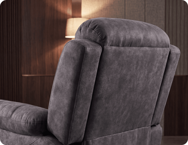 Bristol Grey Fabric Manual Recliner Armchair