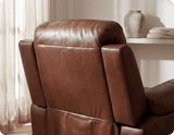 Milano Genuine Leather Tan Electric Power Recliner 2 Seater