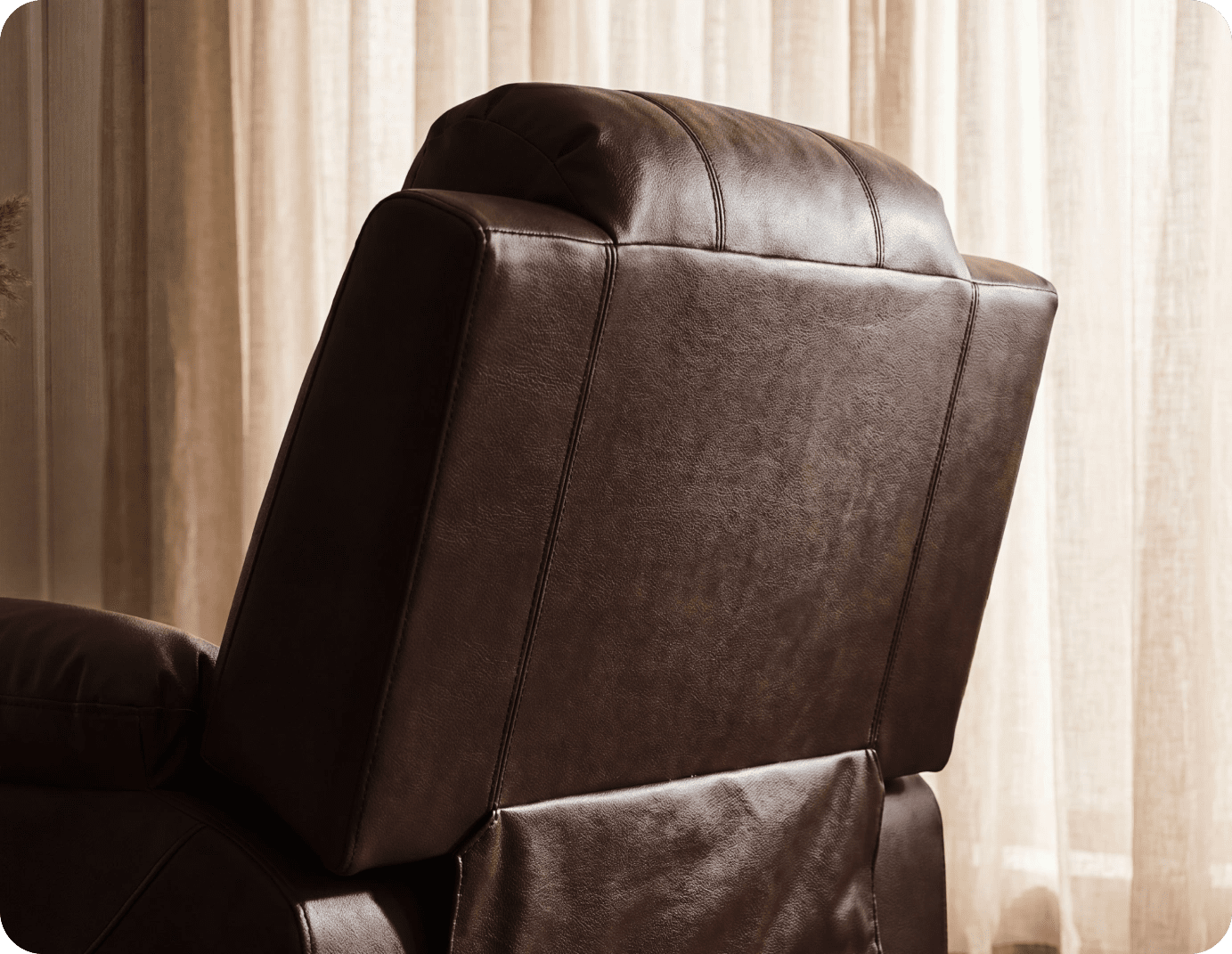 Veloura Brown Leather Armchair